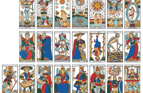 Tarot progression and Luminous entities in Tarot