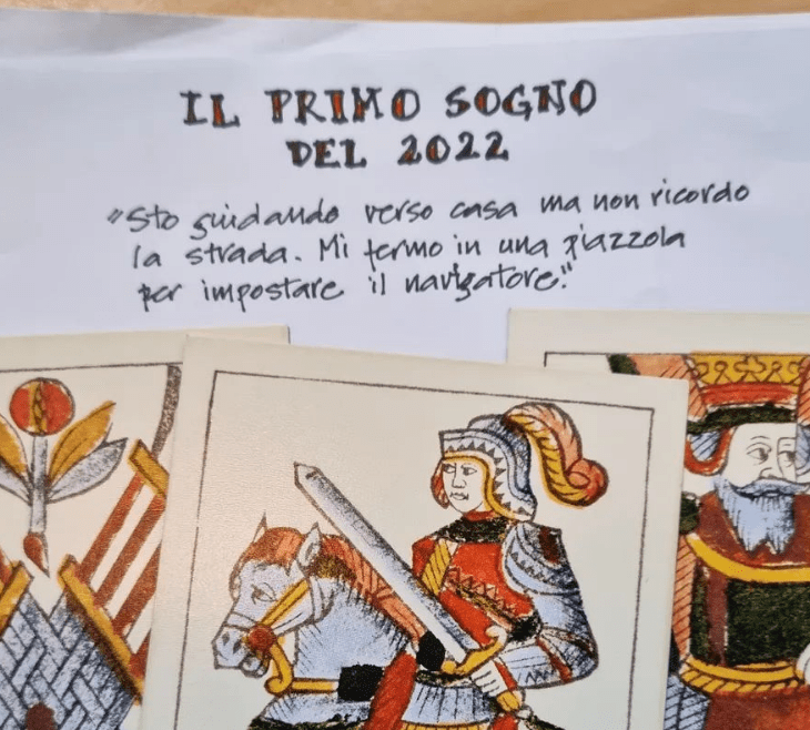 Lettura dei tarocchi abbinata a un sogno